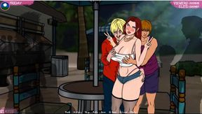 Lust Town - Gameplay - Roleplay - Amanda Works in Bar and Gets Exposed Herself