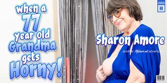 Want to know what happens when 77 year old grandma Sharon Amore gets horny? We'll show you!
