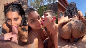 Yasmina Khan Blowjobs And Rides Brady Bud's Big Cock