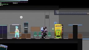 Transgirl destroys girl in porn game turning her into a dripping cum slut