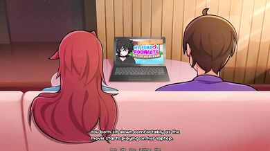 Movie Night Ruined By Big Boobs Bartender Fingering Thighjob Anal Cum Inside Pussy Hentai Cartoon