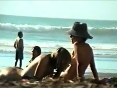 Str8 big dick on beach