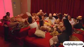 Swingers Swap Partners And Big Groupsex In The Red Room