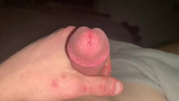 Homemade edging ends with huge ejaculation