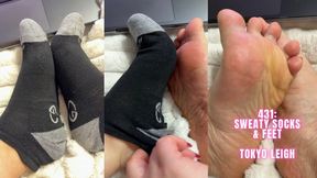 431: Sweaty Gym Socks & Feet