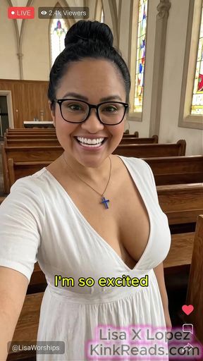 Church lady Lisa gets naughty for charity