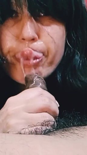 Thrilling moment from &quot;Hot Stepmom Takes A Good Dick In Mouth&quot;