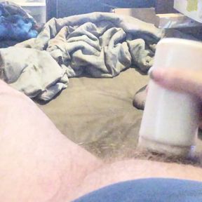 Masturbating with some new lube