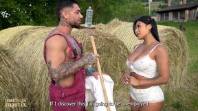 Latina Cuckold Fucks Her Farmer Outdoors Before Her Husband Arrives - Mariana Martix &amp; Dandy Love