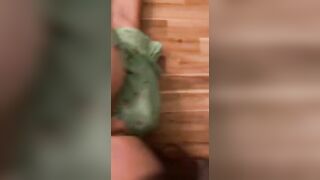 Fucking Fiance with Long Melons on the Table