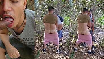 OEFRECI O BUNDÃO DO MEU PARCEIRO PARA HOMENS NA FLORESTA