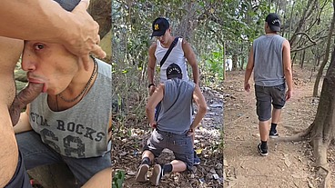OEFRECI O BUNDÃO DO MEU PARCEIRO PARA HOMENS NA FLORESTA