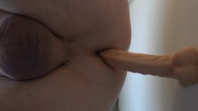 Playing with my smaller dildo