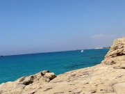Ayia Napa PUBLIC masturbation at Sea Caves (you should be here)