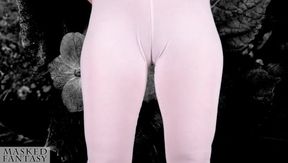 Stunning Fitness Model Shows Off Her Curves in See-Through Leggings - A Must-See Solo Performance!