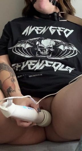 Belt Around Neck and Pussy Pumishment for My Daddy’s Sub