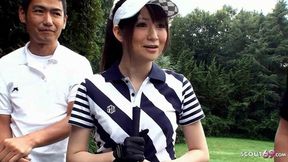 Thai golf lesson turns into amateur blowbang session with teacher and hot dudes