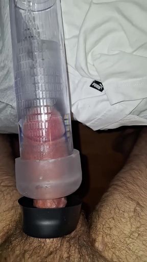 Playing With Penis Pump 1