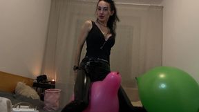 I bounce on a balloon while answering your questions. Sudden and sharp R2P