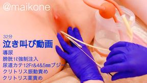 Urinary bladder clitoral torture