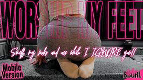 SILENT IGNORE - Beta Bitch Watches GoddessBBGRL Do Her Makeup In Dirty Socks And Grey Sweatpants MOBILE VERSION