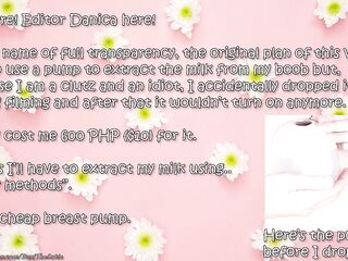 Cute tranny DaniTheCutie lactates from her tiny tits just for u