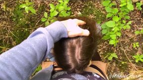 Met a stranger in the woods and fucked her in all holes