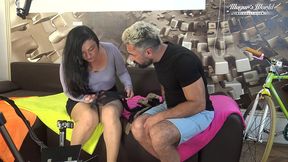 behind the scenes of hot sex with hairy christina santes & mugur