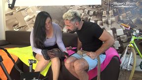 behind the scenes of hot sex with hairy christina santes & mugur