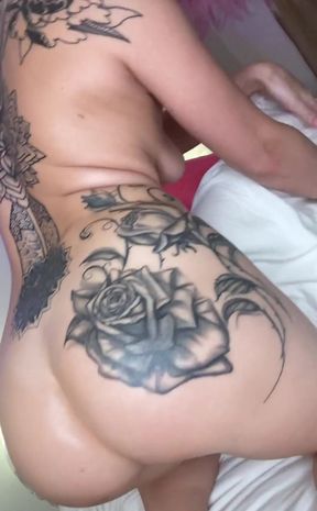 Hot fuck after broadcast: Oil ass Ride hard
