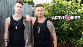 Navy Hunk Flip Fucks AirForce Twink - Blain O'Connor, Cam Steele - Sexy