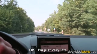 StrandedTeens - Hot Euro teen needs a ride