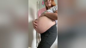 9 Months Pregnant Sfw Tease