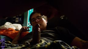 Gamer Boy Gets Cock Sucked By Stepdaddy