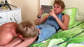 No50 Part 1 Cute Guy Sucks Step Stepbrother's Big Cock