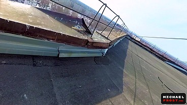 Outdoor Public Sex on the Roof of a High-Rise Building - POV by MihaNika69 and MichaelFrost