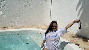 camiseta molhada