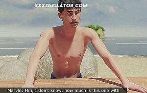 Horny gf seduce bbc on the beach