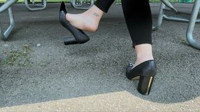 Public Picnic Table Shoe Dangle