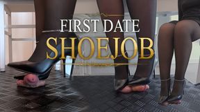 First Date Shoejob in my Black Stiletto Heels (Edited Version) - TamyStarly - Cock Balls Crush Trample, Shoejob, Bootjob, CBT, Ballbusting, Trampling, Stomping