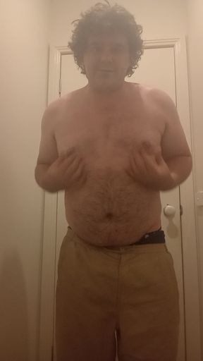 Showing off my new chastity