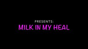 Girl with white nails gets her heel milked soon puts her toes in his cum