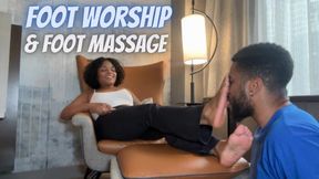 Foot worship and foot massage