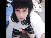 るる　おとこの娘　コスプレ　オナニー　/ 　Transgender　Masturbation　 Cosplay　Handjob