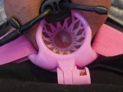 Estim with inverted chastity cage