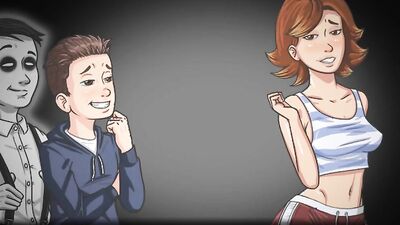 Kinky MILF with perky tits rides younger man's huge dick in cartoon porn