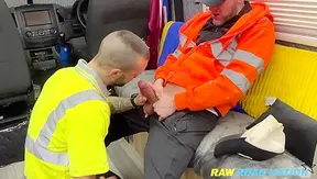 Huge Stallion Drags Submissive Boy Behind Truck Stop for Rough Anal – 18+