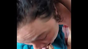 Christina Santes after-shower blowjob on Mr MobyDick