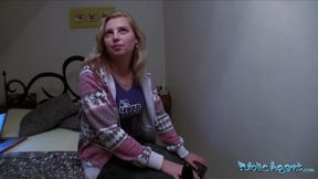 Blushing amateur looked so nervous but loved every inch