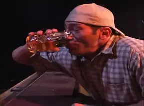 Dreamy bartender gets drilled by musculous cock